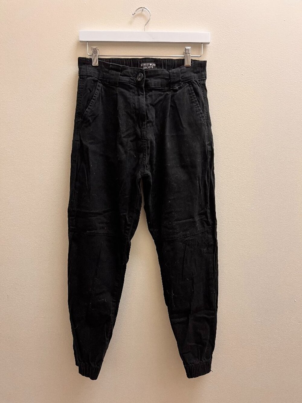 Streetwear Society Black Utility Cargo Jogger Pants Size S